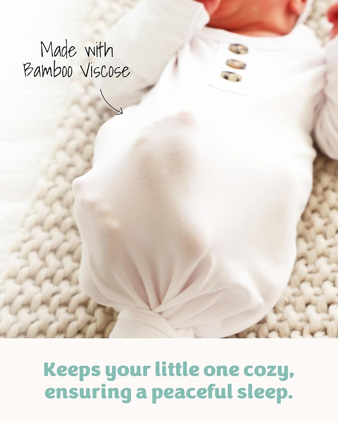 Caden Lane Newborn Knotted Gown - Image 4
