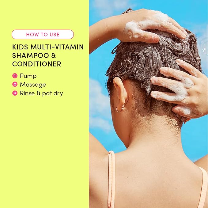 Evereden Kids Shampoo and Conditioner 2-in-1: Cool Peach, 8.5 fl oz. | Clean - Image 2