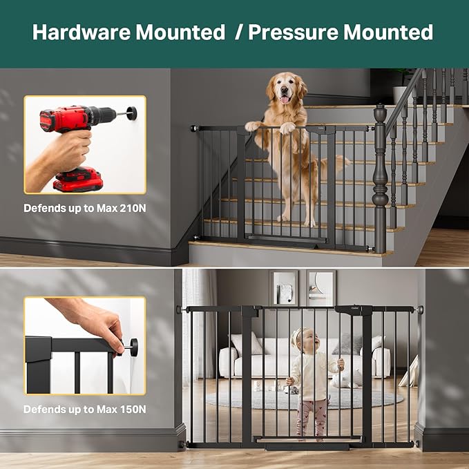 Cumbor 29.7"–51.5" Extra Wide Baby Gate - Image 6