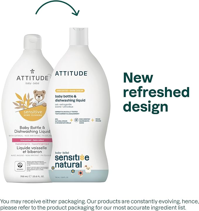 ATTITUDE Baby Dish Soap for Sensitive Skin - Image 2