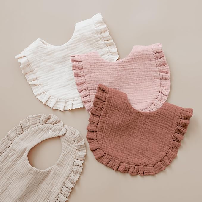 Baby Muslin Bibs Bandana Drool Bibs - Image 6