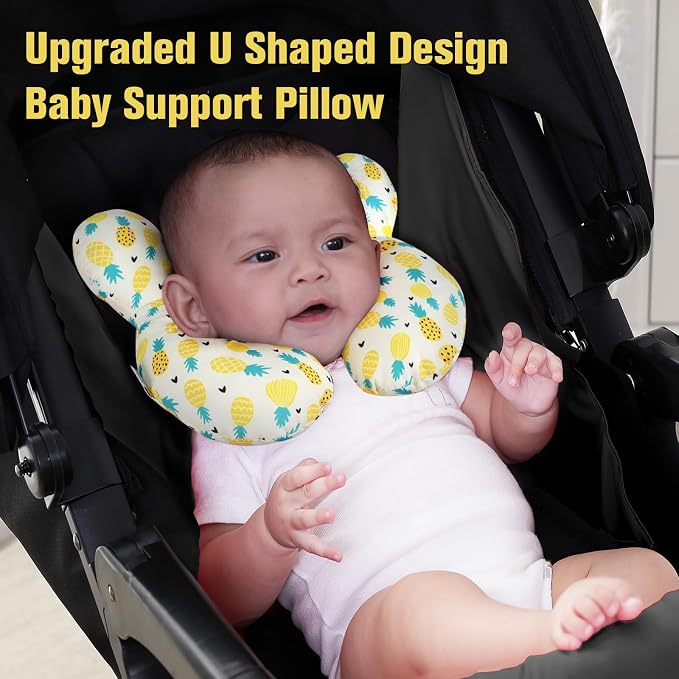 KAKIBLIN Baby Travel Pillow, Upgraded Baby Neck Pillows - Image 3