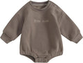 VISGOGO Newborn Infant Baby Boy Girls Oversized Romper Little Dude Sweater by VISGOGO
