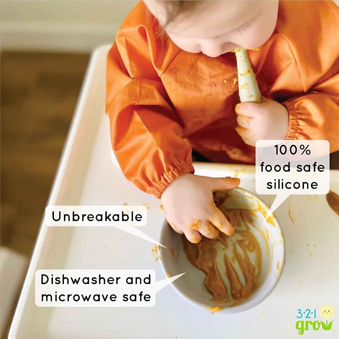 Silicone Easy Scoop & Hold Bowl Set – Adaptive Baby & Toddler Feeding Bowls - Image 5