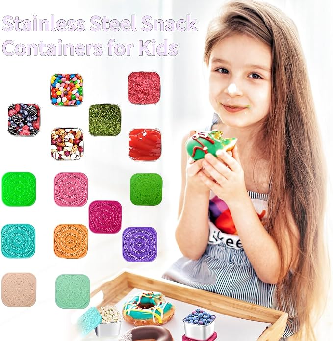 6Pack Stainless Steel Snack Containers - Image 5