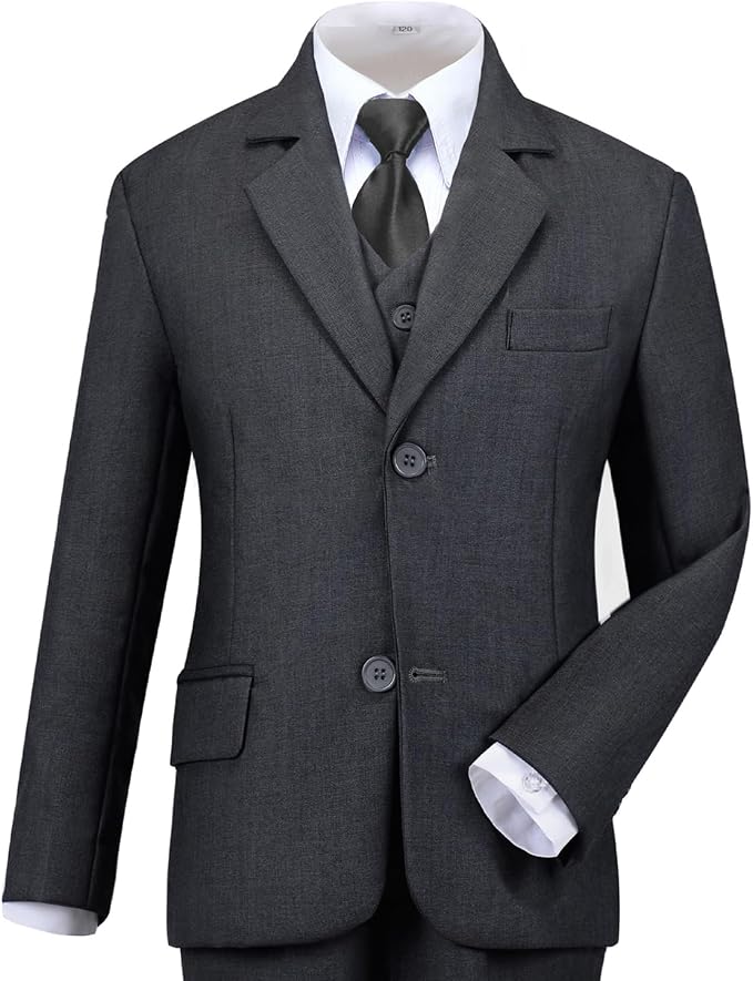 Boys Suit for Kids Tuxedo Suits for Wedding Formal Suit Set Toddler Boy Dress - Image 3