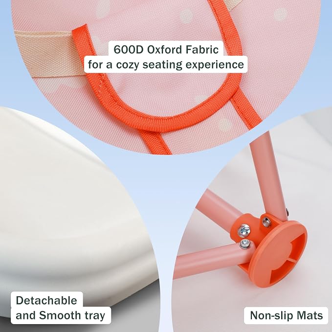 Tiny Marvels Portable 3-in-1 Baby Chair, Cozy Booster Seat, Baby Seat - Image 3