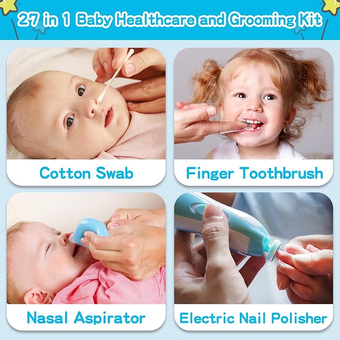 Baby Grooming Kit，Electric Safety Nail Trimmer Baby Nursery Kit，Infant Safety - Image 4