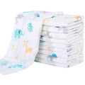 Yoofoss Muslin Burp Cloths for Baby 10 Pack 100% Organic Cotton Baby Washcloths by YOOFOSS