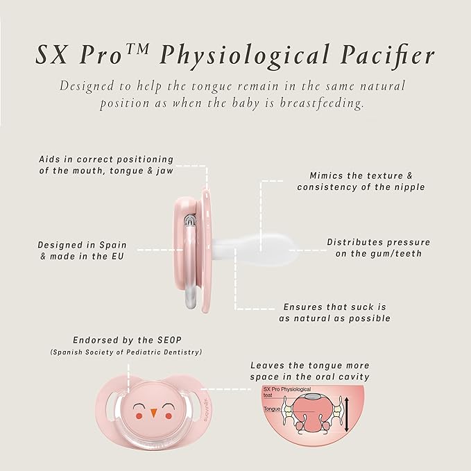 Suavinex Bonhomia SX PRO Physiological Pacifier, Supports Breastfeeding Babies - Image 6