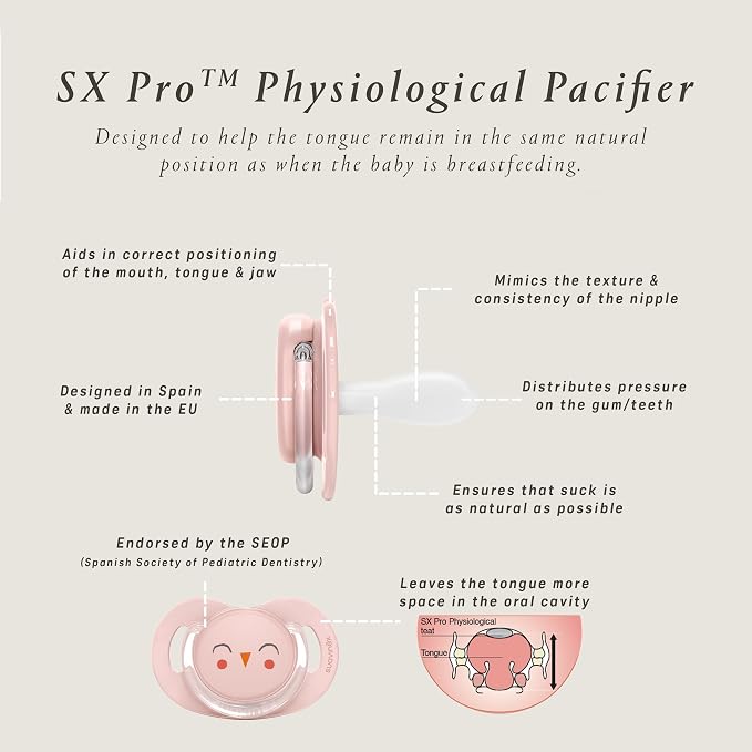 Suavinex Bonhomia SX PRO Physiological Pacifier, Supports Breastfeeding Babies - Image 6