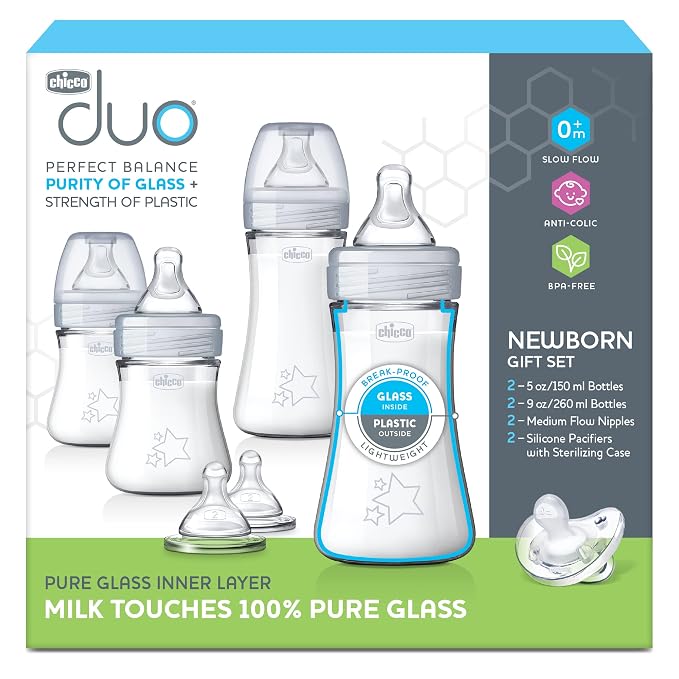 Chicco Duo Newborn Hybrid Baby Bottle Starter Gift Set - Image 2