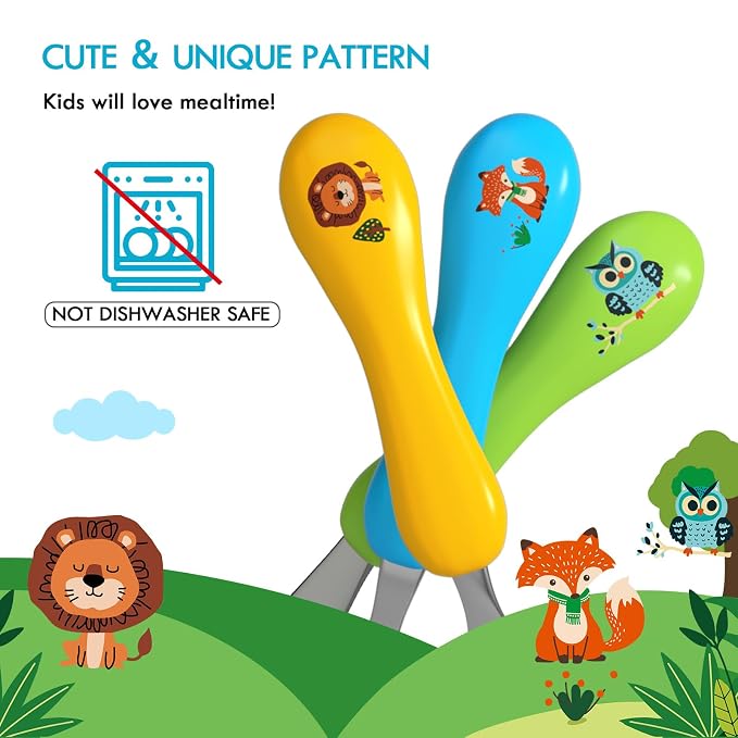 Lehoo Castle 6 Pieces Toddler Utensils, Kids Silverware - Image 7
