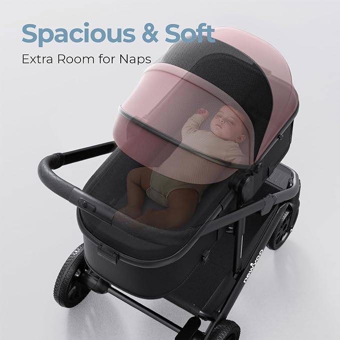newyoo Baby Stroller, Nestro 516M, Infant Bassinet Strollers w - Image 6