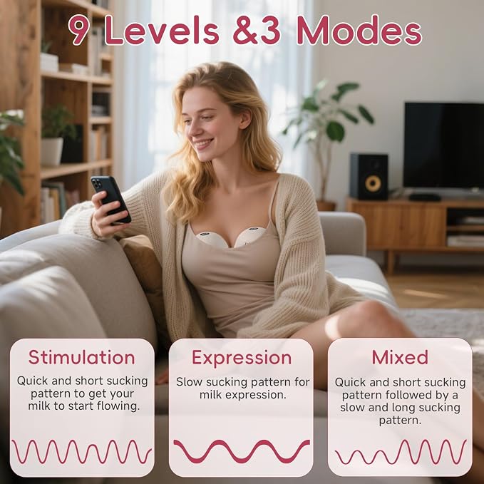 Breast Pump Hands Free, Wearable Breastfeeding Pump - Image 3