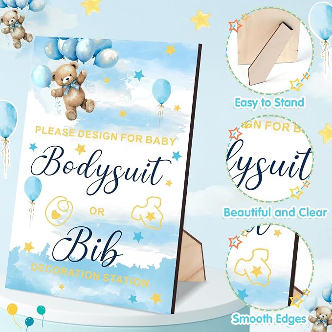 151 Pcs Baby Shower Game Decorations Kit - Image 3