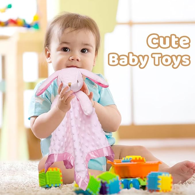 Pro Goleem Loveys for Babies Bunny Security Blanket Baby Girl Gifts Newborn - Image 4