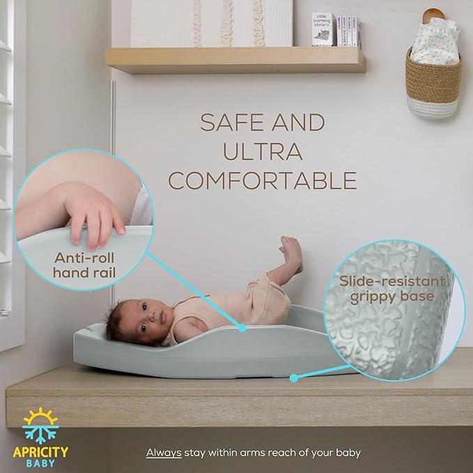 Apricity Baby Diaper Changing Pad – Waterproof Wipe-Clean Foam Changing Mat - Image 3