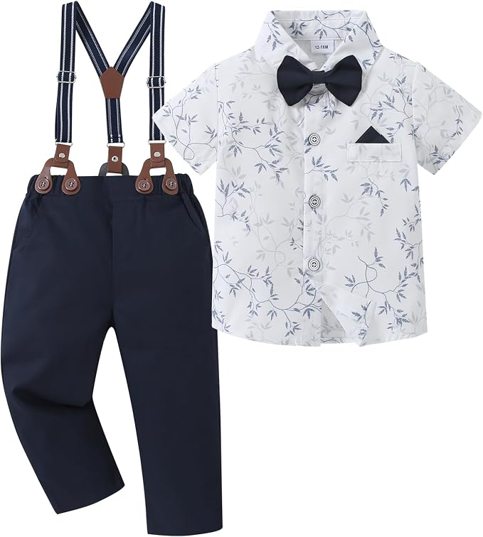 nilikastta Boy Suit Toddler Boy Outfit Boy Dress Shirt by Nilikastta