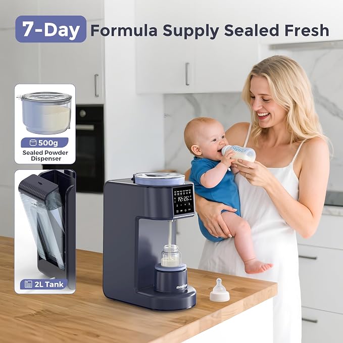Formula Dispenser Machine, 2-Minute Quick Mix Baby Formula Maker, One-Touch - Image 5