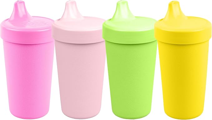 Re-Play Sippy Cups for Toddlers - 10 Oz. Reusable Spill Proof Cups for Kids by Re-Play
