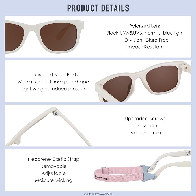 COCOSAND Flexible Baby Sunglasses - Image 4