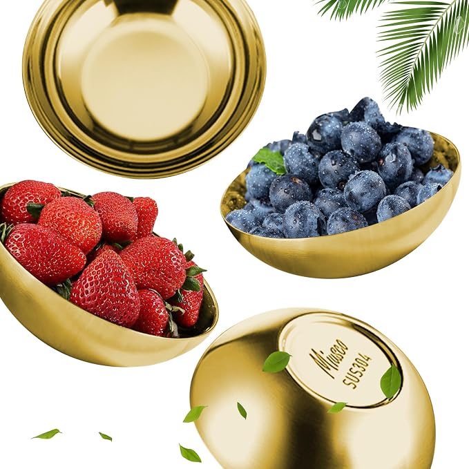Stainless Steel Bowls for Kids, 18/8 Stainless Steel Toddler Bowl, Durable & by Miusco