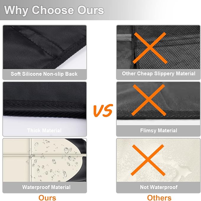 Car Seat Protector, 2 Pack Car Seat Protectors Baby Carseat Waterproof Durable - Image 7