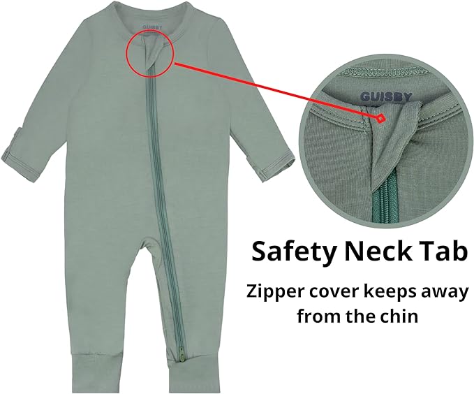 GUISBY Baby Pajamas with Mitten Cuffs - Image 2
