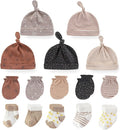 Newborn Baby Boy Girl Caps Mittens Socks Set Cotton Baby Essentials Accessories by MAMIMAKA