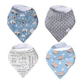 Copper Pearl 4 Pack Soft Cotton Baby Bibs by CopperPearl