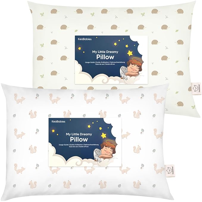 KeaBabies 2-Pack Toddler Pillow 13x18 by KeaBabies