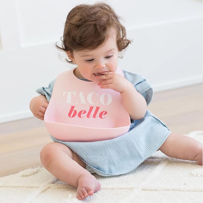 Baby Bib for Eating by Bella Tunno, Waterproof Silicone Bib - Image 2