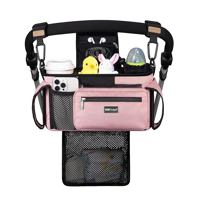 TOPDesign Universal Baby Stroller Organizer, Stroller Caddy by TOPDesign