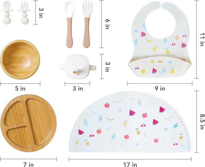 Bamboo Baby Feeding Set for Infants & Toddlers - Image 5