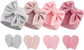 BQUBO Newborn Baby Hats Mittens Set Hospital Hat Beanie Infant Bow Hats Baby by DRESHOW