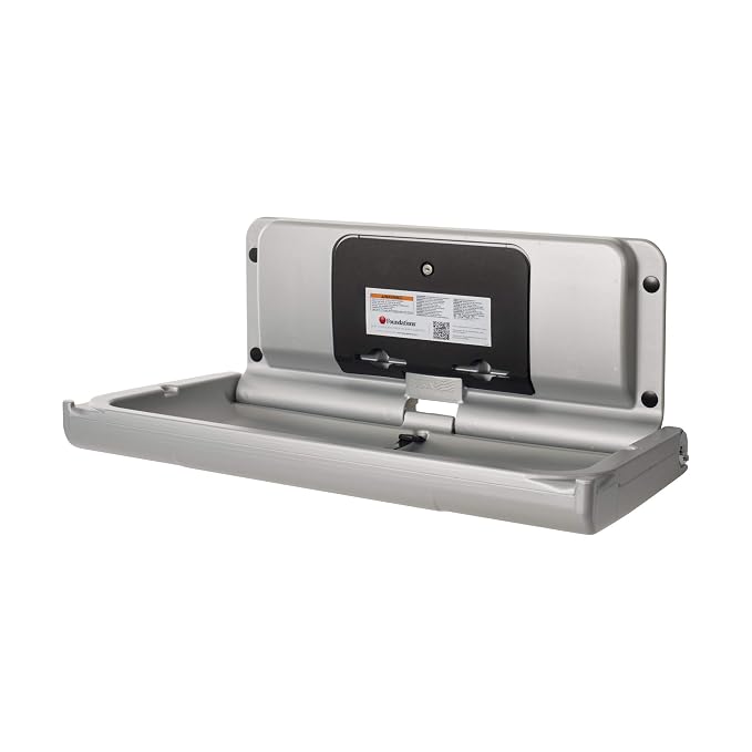 Foundations Ultra Horizontal Wall Mounted Baby Diaper Changing Station - Image 2