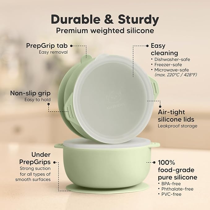 KeaBabies 2-Pack Baby Bowls - Image 2