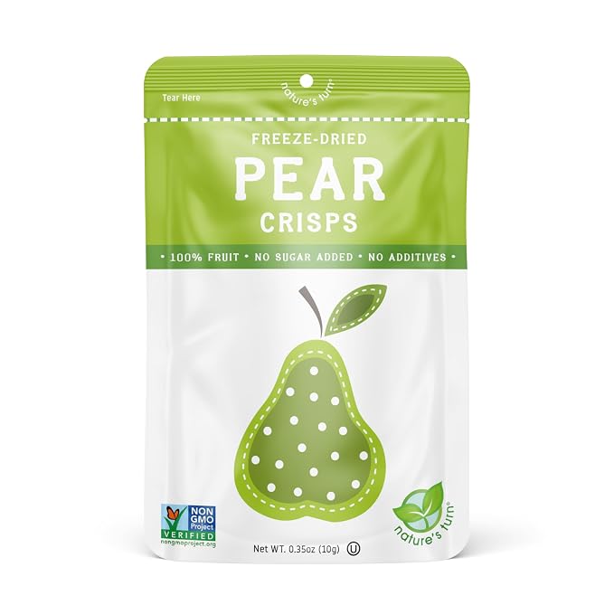 Nature’s Turn Freeze-Dried Pear Crisps – Healthy, Gluten-Free, Crispy & - Image 3