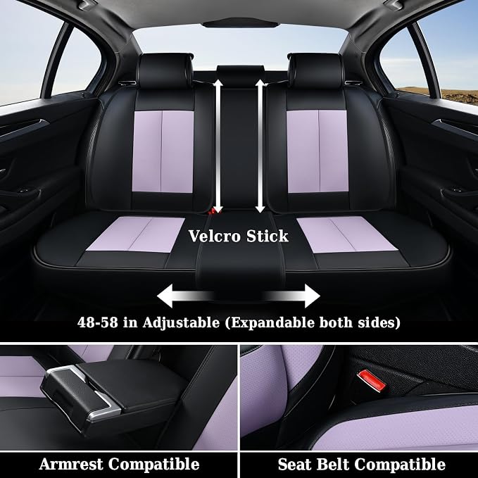 Coverado Universal Seat Covers Full Set, 5 Seats Universal Seat Covers - Image 6