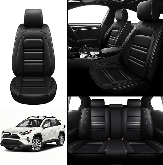 Seat Covers for Toyota rav4 2000-2025 | 5-Seats Leather Seat Covers - Image 2