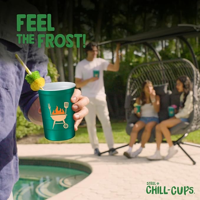 16 oz. Party Cup Summer BBQ Grill Picnic Design - Image 8