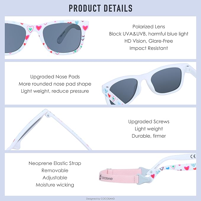 COCOSAND Flexible Baby Sunglasses - Image 4