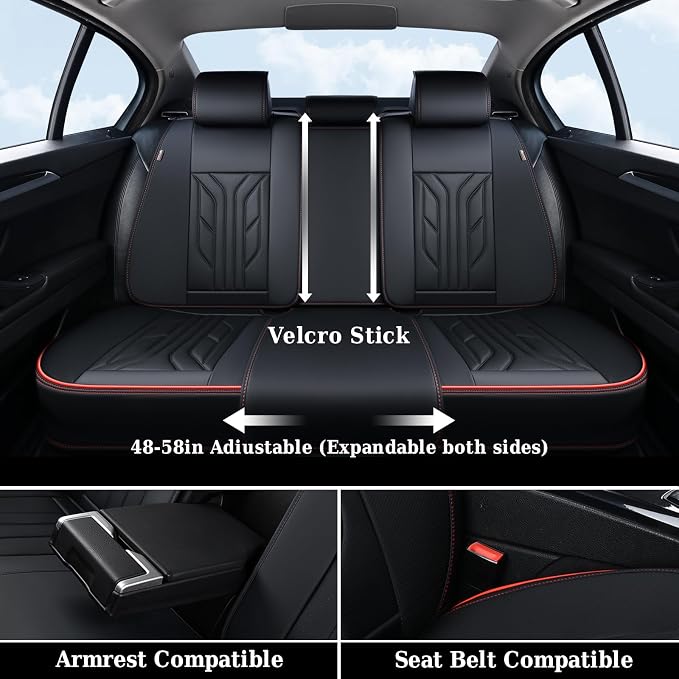 Coverado Front Car Seat Covers, Car Seat Protector Front Seats Only Auto Car - Image 6
