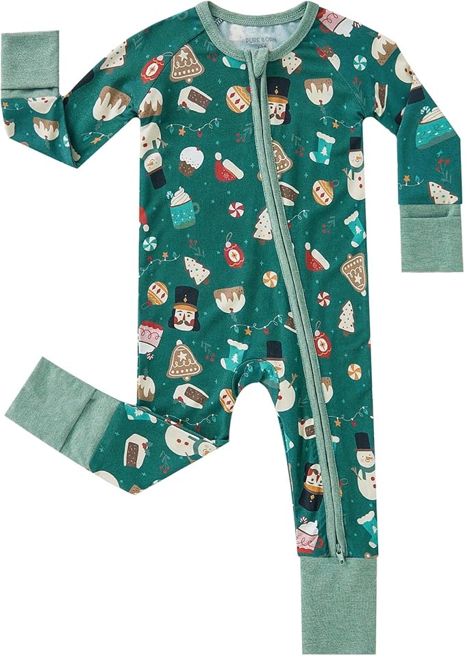 pureborn Baby Infant Boys Girls Sleeper Snug Fit Viscose from Bamboo Pajamas by pureborn