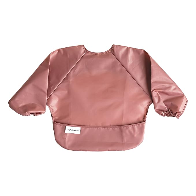Tiny Twinkle Long Sleeve Bib for Babies & Toddlers – 2 Pack Waterproof Smock - Image 4