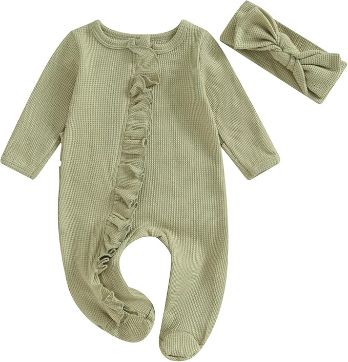 CIYCUIT Baby Girls Cactus Footies Newborn Zip Up Onesie Romper by CIYCUIT