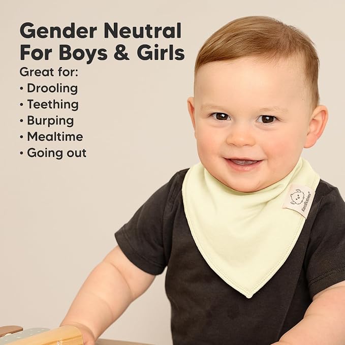 8-Pack Organic Baby Bandana Bibs - Image 6