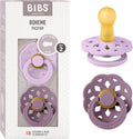 Bibs Pacifiers 6-18 Months | Boheme Collection 2-Pack | BPA-Free Round Nipple | by BIBS