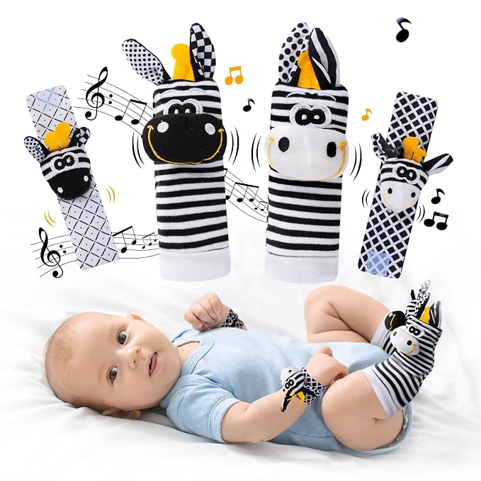 Baby Toys 0-6 Months, High Contrast Baby Toys by PHEZAPA